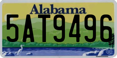 AL license plate 5AT9496
