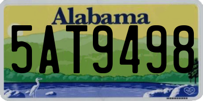 AL license plate 5AT9498
