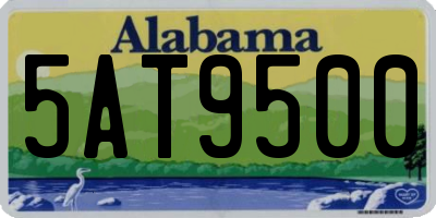 AL license plate 5AT9500