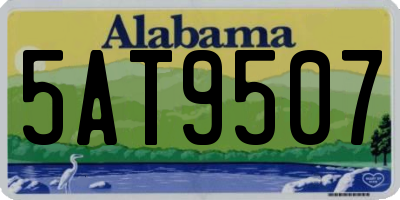 AL license plate 5AT9507