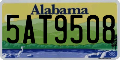 AL license plate 5AT9508