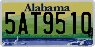 AL license plate 5AT9510