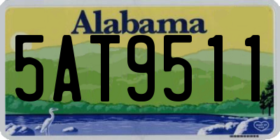 AL license plate 5AT9511