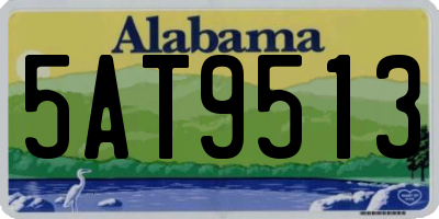 AL license plate 5AT9513