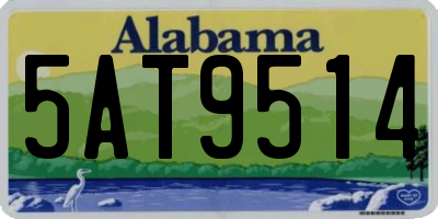 AL license plate 5AT9514