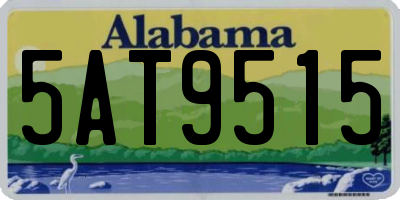 AL license plate 5AT9515