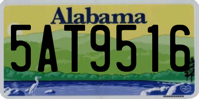 AL license plate 5AT9516