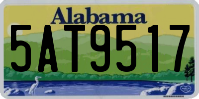 AL license plate 5AT9517