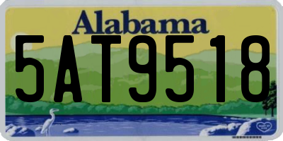 AL license plate 5AT9518