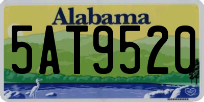 AL license plate 5AT9520