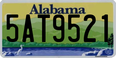 AL license plate 5AT9521