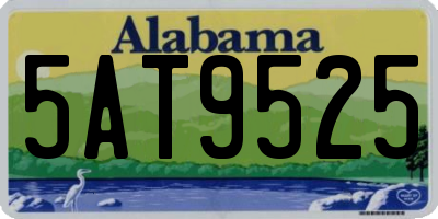 AL license plate 5AT9525