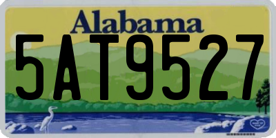 AL license plate 5AT9527
