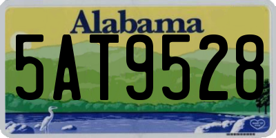 AL license plate 5AT9528