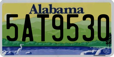 AL license plate 5AT9530