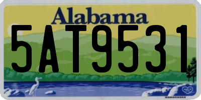 AL license plate 5AT9531