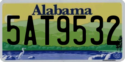 AL license plate 5AT9532