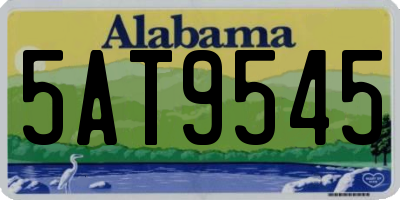 AL license plate 5AT9545