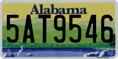 AL license plate 5AT9546