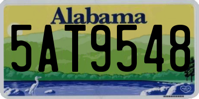 AL license plate 5AT9548