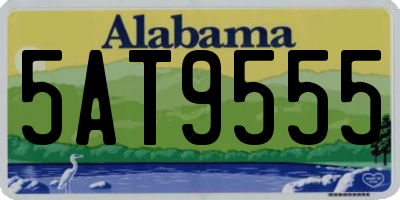 AL license plate 5AT9555