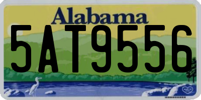 AL license plate 5AT9556