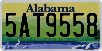 AL license plate 5AT9558