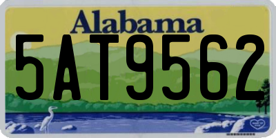 AL license plate 5AT9562