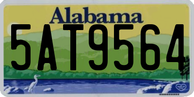 AL license plate 5AT9564