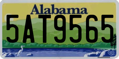 AL license plate 5AT9565