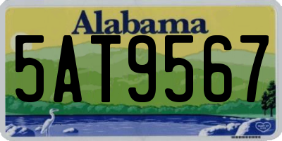 AL license plate 5AT9567