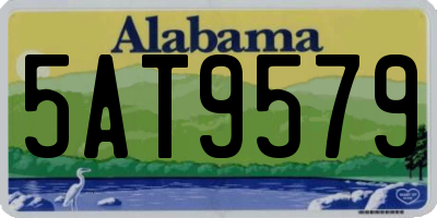AL license plate 5AT9579