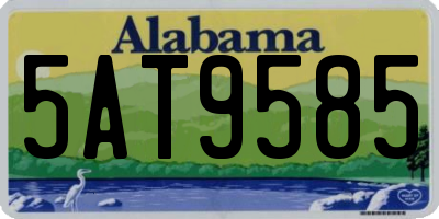 AL license plate 5AT9585
