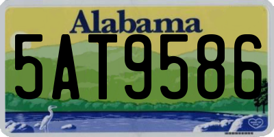 AL license plate 5AT9586