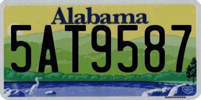 AL license plate 5AT9587
