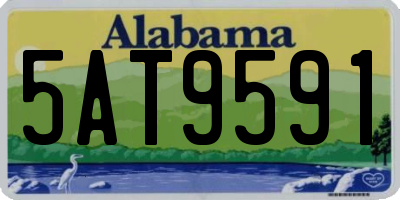 AL license plate 5AT9591