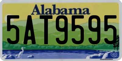 AL license plate 5AT9595