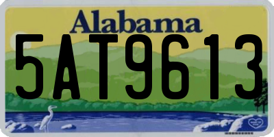 AL license plate 5AT9613