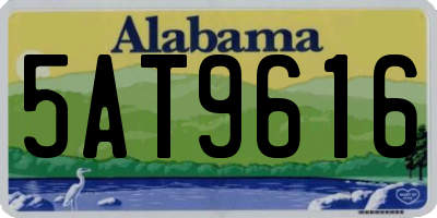 AL license plate 5AT9616