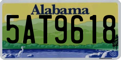 AL license plate 5AT9618