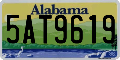 AL license plate 5AT9619