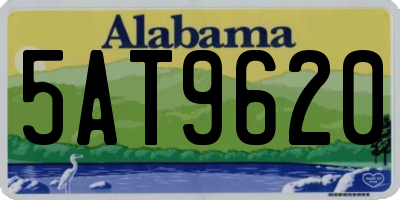 AL license plate 5AT9620