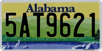AL license plate 5AT9621