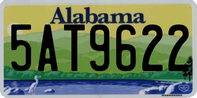 AL license plate 5AT9622