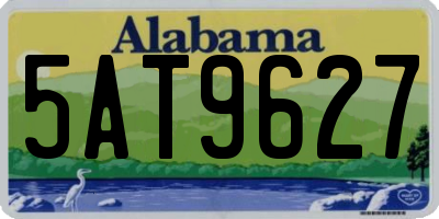 AL license plate 5AT9627