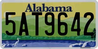 AL license plate 5AT9642