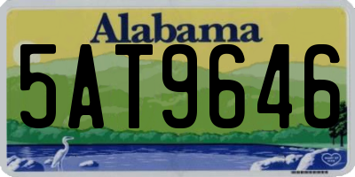 AL license plate 5AT9646