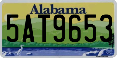 AL license plate 5AT9653