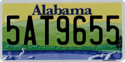 AL license plate 5AT9655