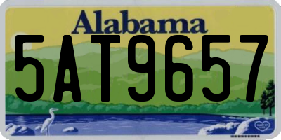 AL license plate 5AT9657